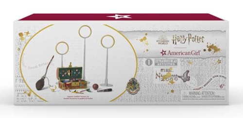American Girl Harry Potter 18-inch Doll Accessories Hogwarts Quidditch with Trunk, Gear, and House Pennants, For Ages 6+