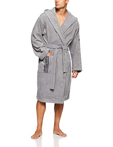 Preisvergleich Produktbild adidas Erwachsene Bathrobe Us Bademantel, Grey / Carbon, XL