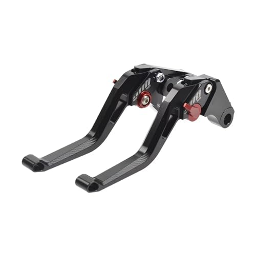 Levier frein moto réglable en aluminium CNC noir et rouge pour Kawasaki Z900 et Z650