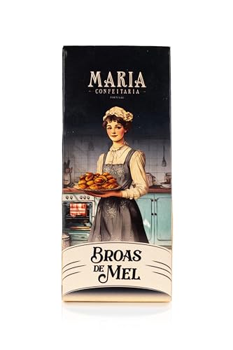 Galletas de Miel Maria Confeitaria 150 g – Dulces Tradicionales Portugueses con Miel – Crujientes y Aromáticas, Producto Gourmet de Portugal