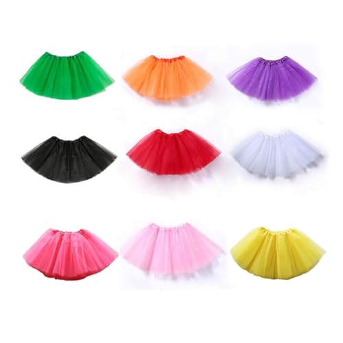COSMEVIVI Toddler Girls Tutu Skirt 3 Layers Tulle Dress Up Skirt for Ballet Parties