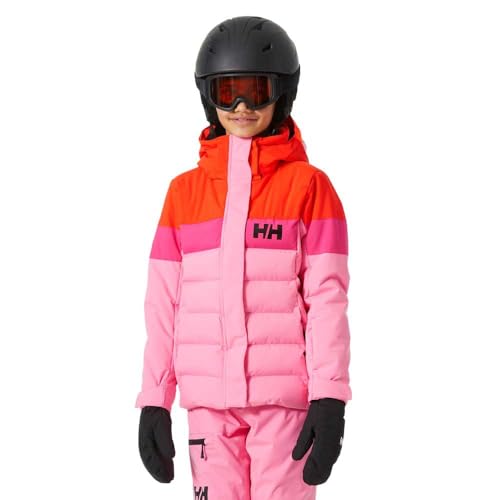 Helly-Hansen Jr Diamond Jacket - Waterproof, Insulated Junior Unisex Winter Coat, Breathable & Durable Youth Outerwear, 068 Sugar Pink - 16