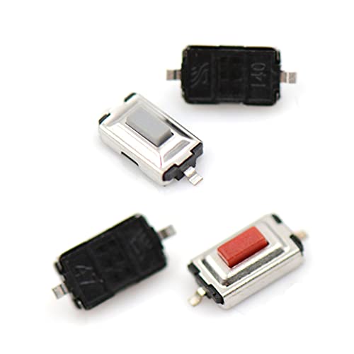 Interruptor de botón pulsador de dos pines SMD con clic táctil para placas 4