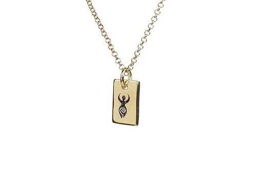 Collier Wiccan Personnalisé : un bijou gravé durable qui ne ternit pas