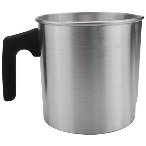 Pasuihcay 1.2L Candle Melting Pot Wax Melting Cup Wax Melting Pot Candle Making Pouring Pot for Home DIY Candle Store, Silver