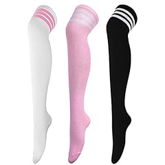 3 Pairs: White/Pink/Black