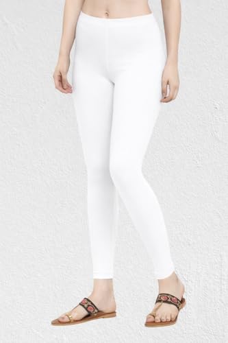 Image of Women Cotton Ankle Leggings Combo | Soft Stretchable Breathable Fabric | High Waist Comfortable Fit Bottom Wear for Kurti Office Casual & Daily Use