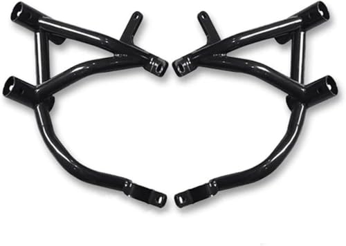 クラッシュバーバイク 用のCFMOTO 450-NK用オートバイクラッシュバー スチール製用のエンジンハイウェイクラッシュバーバンパープロテクター 450NK 450SR(B-Black)