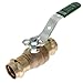 Zero Lead Bronze Press x Press Ball Valve, Locking Lever, 3/4" Pipe Size
