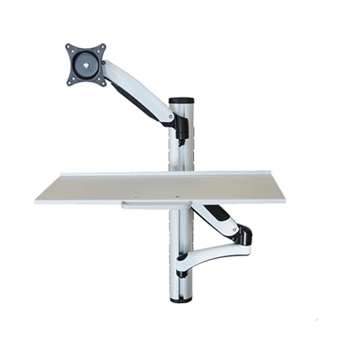 Support de moniteur avec clavier pour ordinateur bureau rotatif WS02 - 5