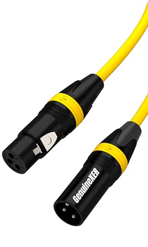 3 Pin XLR Male to Female Balanced Microphone Cable - 1 Meter