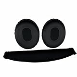 Sumugaric QC 3 Ear Pads and Head Band Cover Replacement Cushions Cups Compatible with Bose Quietcomfort 3 QC3 On-Ear OE1 Headphones Repair Parts Accessories