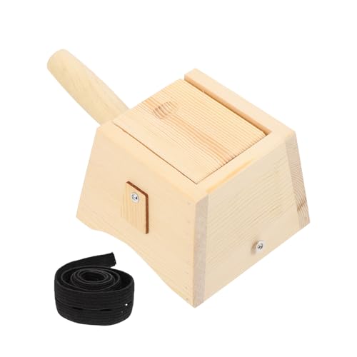 TOYANDONA Caja de Moxibustión de Madera para Masaje Corporal Soporte para Moxa sin Pintura Mango Antiescaldaduras Herramienta Portátil para Terapia de Moxibustión en Casa y Viajes
