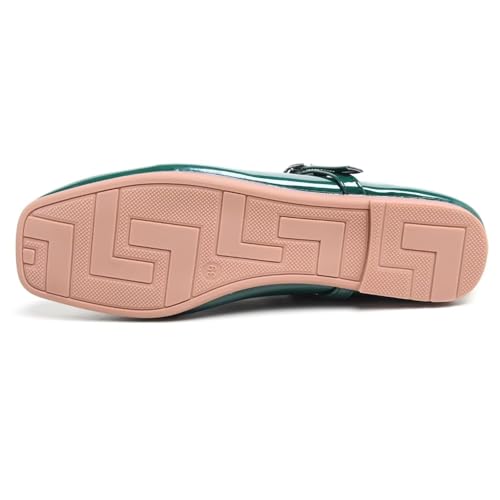 Image of LUXINYU Women's Slip on Flats,Classy Round Toe Solid Classic Mary Jane Ballet Dance Shoes Soft Comfortable PU Flat Shoes