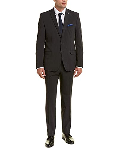 Nick Graham Men's Slim Fit Stretch Finished Bottom Suit