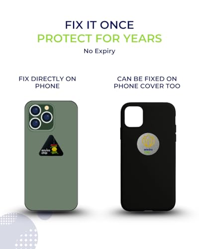 Image of Envirochip for Mobile Phone | EMF Harmonizer Chip | Patented Technology | CE Certified (Ether Black)