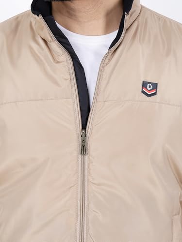Image of Dollar Full Sleeves Bomber Jacket for Men | TPU Men's Standing Collar Lightweight Winter Jacket, Regular Fit
