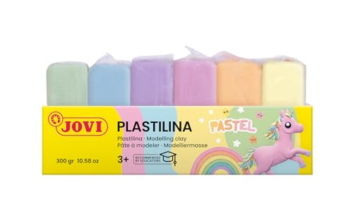 Image of Jovi Pack plasticine, 6 Units of 50 Grams, Multicolor Pastel (70 / 6P) plasticine, 300