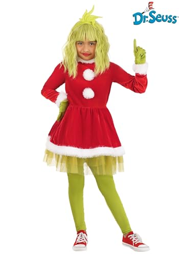 Disfraz completo de The Grinch para niñas talla medium miniatura 2