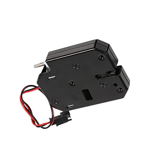 Nimomo Electric Lock, DC 12V 2A Electromagnetic Electric Control Cabinet Drawer Lockers Lock Latch Carbon Steel Black - Image 4