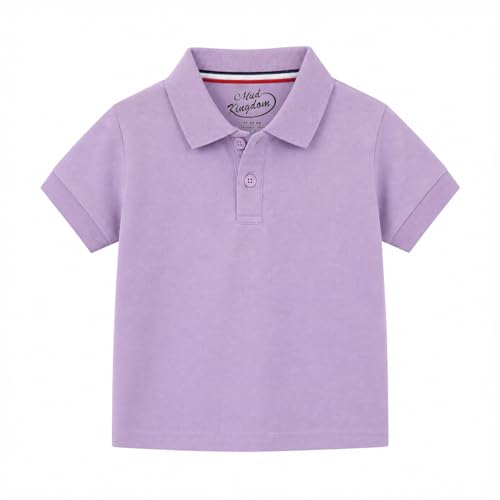 Image of Mud Kingdom Boys Polo Shirt Short Sleeve School Uniform Pique Polo Summer