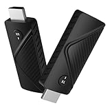 POTAN ワイヤレス hdmi 送受信機セット 小型 5G高速伝送 50m安定無線伝送 1080P/5Ghz 拡張モード&コピーモード WIFI設定不要 超低遅延 音画同期 収納便利 テレビ/PC/Mac/Window/カメラ/監視カメラなど対応 ブラック