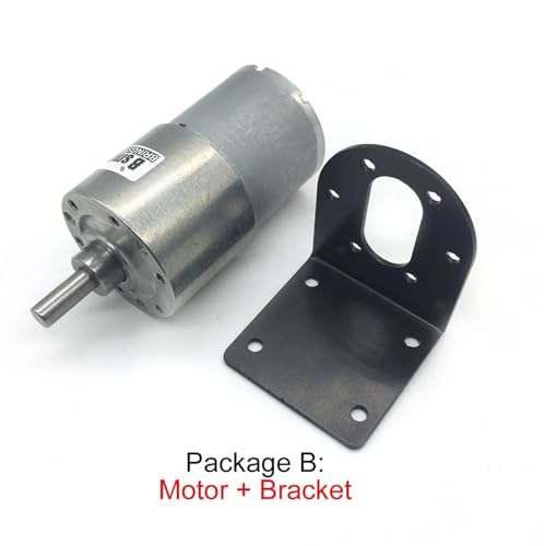 Motorreductor JGB37-3530 de 12V CC 22RPM caja reductora de engranajes de corriente continua 2