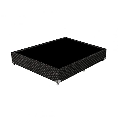 Base Cama Box Casal Univ Poliester Bordado Pto Gazin 138x27x188