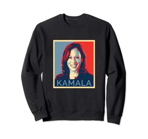 Kamala Harris 49 Vice President Portrait Pop Art Sweatshirt