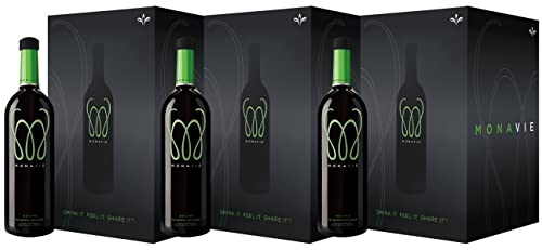 Monavie Active Juice Blend - 3 Cases (12 Bottles 25.3oz Each) - Premium Acai Beverage with Natural Ingredients and Antioxidants - Delicious and Refreshing Drink