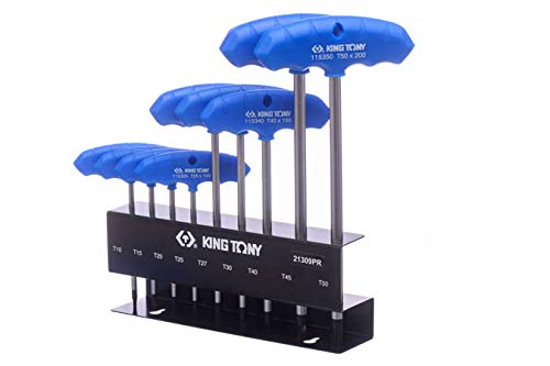 king tony 21309PR Set ®-Piece Male Torx Key with T-Shaped Handle, on Stand, Set of 9, Black - Image 3
