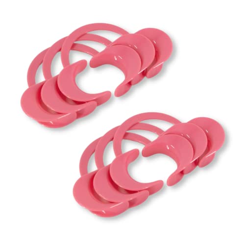 Cheek Retractor Mouth Opener C-Shaped | 3 Pack (Small Medium & Large) | Teeth Whitening Supplies | Tooth Gem Supplies | Cute Solid Pink Design #TOP3