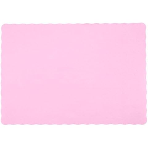 Party Favors Plus 50 Pink Paper Placemats Scalloped Edge 10x14 Cover
