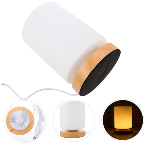 Lámpara de mesa LED cilíndrica con carga USB miniatura 5