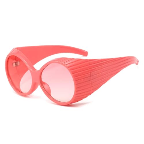Lunettes de soleil ovales protection UV400 verres multicolores