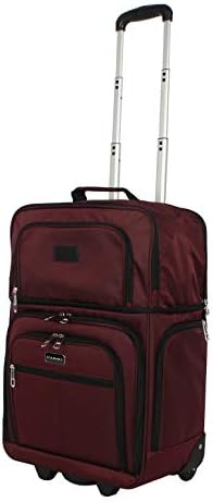 Amazon.com: Ciao Designer - Maleta convertible con 2 ruedas giratorias de  15.0 in para fin de semana, bolsa de asiento con ruedas giratorias  expandible, Burgundy, : Ropa, Zapatos y Joyería