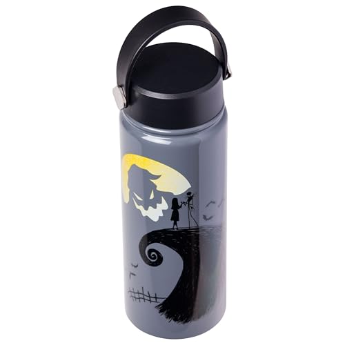 Image of Silver Buffalo Disney Nightmare Before Christmas, Steel Water Bottle, 20oz