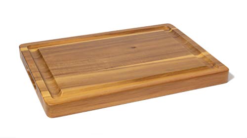 Tabla de cortar rectangular de madera Acacia 50.8 x 38.1 x 3.81 cm miniatura 1