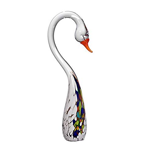 CRISTALICA Garden Flower Punto Glass Flower Trumpet Blossom Hanging green 27 cm incl. rod