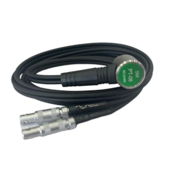 Sonda sensor de calibre ultrasónico de espesor PT-08 transductor para Serie UM con frecuencia 5MHz y diámetro de cristal 8mm, rango 1-100.0mm miniatura 2