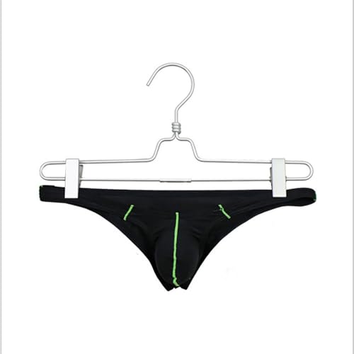 COMLIFE Men's Ice Silk Low Rise Thong Briefs Underwear Half Back Coverage Panties3