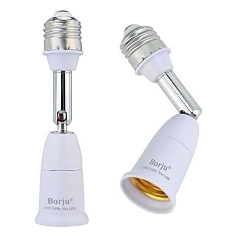 Borju Light Socket Extender 2-Pack Cover