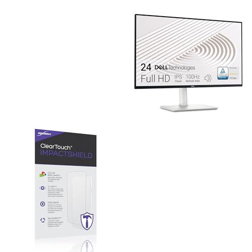 BoxWave Screen Protector Compatible With Dell S2425HS Monitor - ClearTouch ImpactShield (2-Pack), Impenetrable Screen Protector Flexible Film
