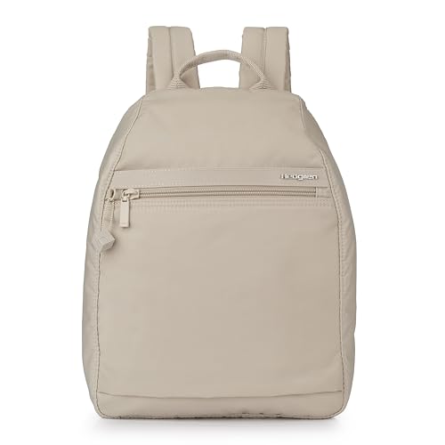 Hedgren | VOGUE LARGE Backpack – Rear Zip Security, Padded Tablet Pocket, RFID Protection, Adjustable Straps & Water-Repellent Nylon | 8.03 L (Cashmere Beige)