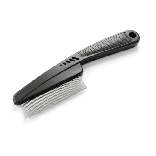 Yumflan 1.0mm Fine Tooth Stainless Steel Dandruff Comb for Adults Kids