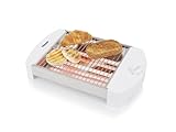 Tristar BR-2400 Tostadora plana horizontal con temporizador, 2 resistencias de cuarzo, Temporizador con 5 niveles de potencia, Bandeja Recogemigas, superficie de tostado de 23,2 cm x 20 cm, 400 W