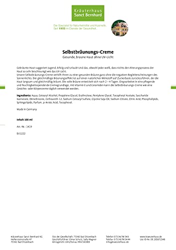 Selbstbräuner von Kräuterhaus Sanct Bernhard, 100 ml