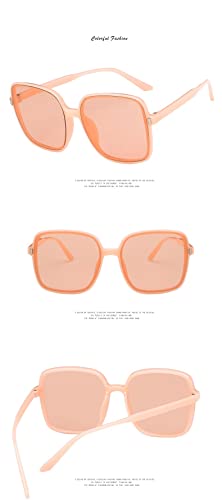Square Retro Woman Sunglasses Fashion Street Shot Outdoor (Color : D, Size : 1)4