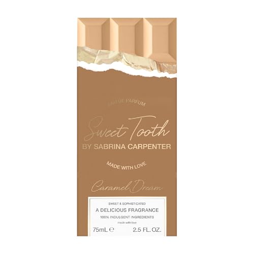 Image of Sabrina Carpenter Womens Perfume, Sweet Tooth Caramel Dream, 2.5 Fl Oz | Eau de Parfum Spray, Long Lasting Sweet, Playful, Indulgent Everyday Fragrance, Great Gift, Chocolate, Caramel, Vanilla Notes