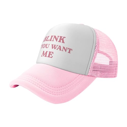 Image of Funny Trucker Hats for Women Hot Pink Funny Gag Baseball Cap for Girls Women Men Hat